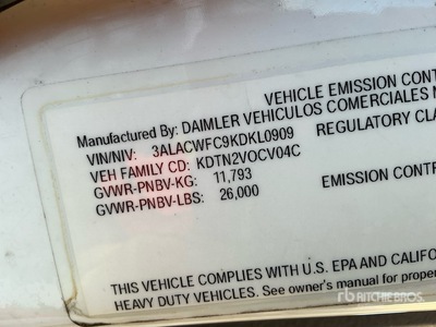 2019 Freightliner M2 106 4x2 Van Truck