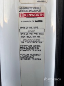 2015 Kenworth T880 T880 6x4 3-Achs Kipper-Lkw