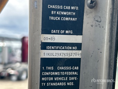 1989 Kenworth T800 6x4 Camion à eau