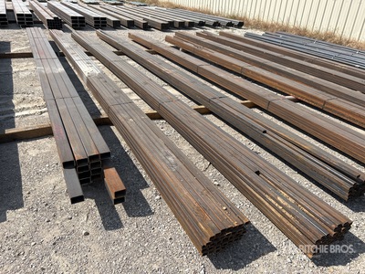 Quantity of (35) 1 1/2 in x 1 in 14 GA Rectangle Tube معادن متنوعة