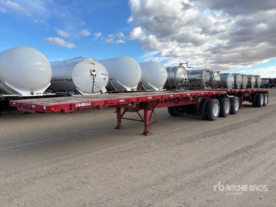 2010 Lode King 32 ft Super B-Train Lead Flatbed Trailer