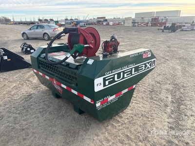 2025 Fyrebx FUELBX 300 Gallon Skid Steer Fuel Tank Attachment (Unused)