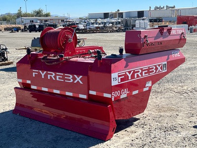 2025 Fyrebx T5 500 gal Skid Steer Fire/Dust Suppression Attachment Divers (Unused)