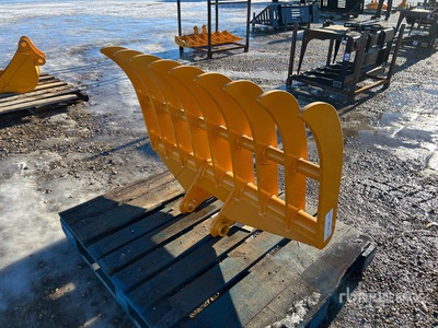 2026 GIYI 45 in Râteau de pelleteuse - Fits Cat 307 (Unused)