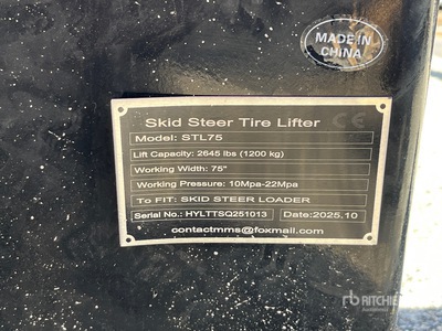 2026 GIYI GY-STL75 Skid Steer Tire Lifter (Unused)