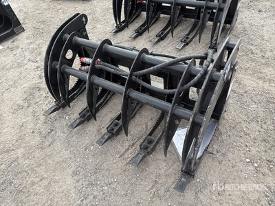 2026 GIYI GY-MCLG60 44 in Skeleton Grappin pour chargeuse à différentiel - Fits GIYI GY-HWG44 (Unused)