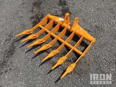 GIYI 1100 mm Excavator Rake - Fits Cat 305 (Unused)
