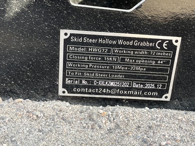 2026 GIYI GY-HWG72 Garfio para minicargadora (Unused)