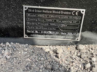 2026 GIYI GY-HWG72 Garfio para minicargadora (Unused)