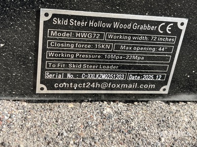 2026 GIYI GY-HWG72 Garfio para minicargadora (Unused)