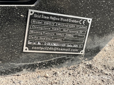 2026 GIYI GY-HWG72 Garfio para minicargadora (Unused)