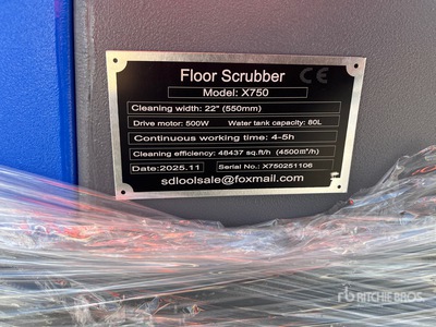 2026 SDLOOL SL-X750 Scheuersaugmaschine (Unused)