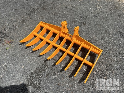 GIYI 1000 mm Excavator Rake - Fits Cat 303 (Unused)