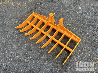 GIYI 1000 mm Excavator Rake - Fits Cat 303 (Unused)
