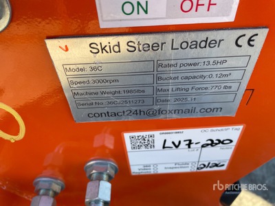 2026 SDLOOL SL36C Chargeuse à direction à glissement (Unused)