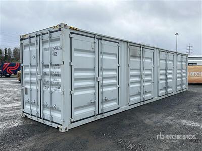 2025 40 ft High Cube Multi-Door Storage Container