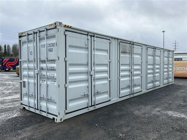 2025 40 ft High Cube Multi-Door Storage Container