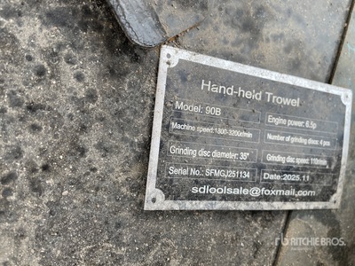 2026 SDLOOL SL90B Power Trowel (Unused)