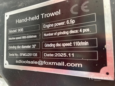 2026 SDLOOL SL90B Power Trowel (Unused)