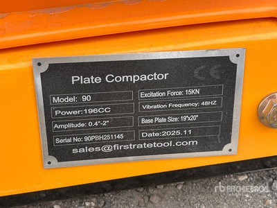 2026 SDLOOL SL90 Vibratory Plate Compactor (Unused)