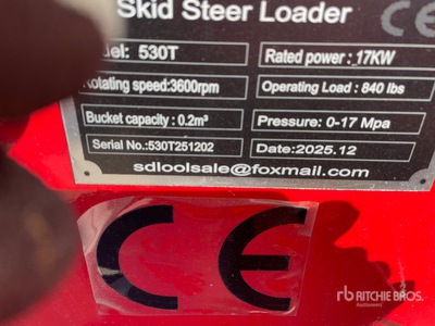 2026 SDLOOL SL530 Compact Track Loader (Unused)