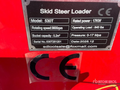 2026 SDLOOL SL530 Compact Track Loader (Unused)