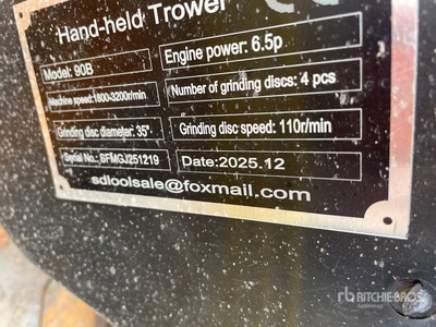 2026 SDLOOL SL90B Power Trowel (Unused)