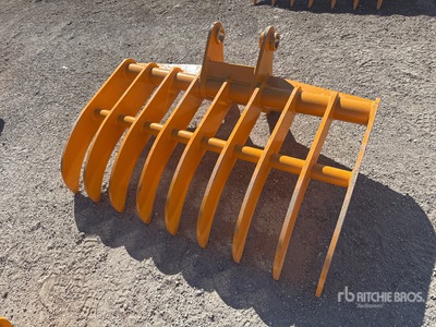 2026 GIYI 45 in Excavator Rake - Fits Cat 307 (Unused)