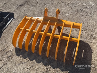 2026 GIYI 45 in Excavator Rake - Fits Cat 307 (Unused)
