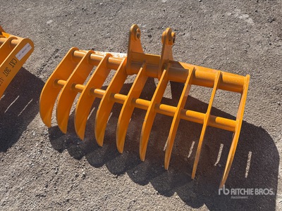 2026 GIYI 44 in Excavator Rake - Fits Cat 305 (Unused)