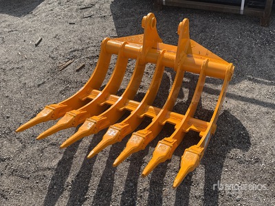 2026 GIYI 32 in Râteau de pelleteuse - Fits Cat 305 (Unused)