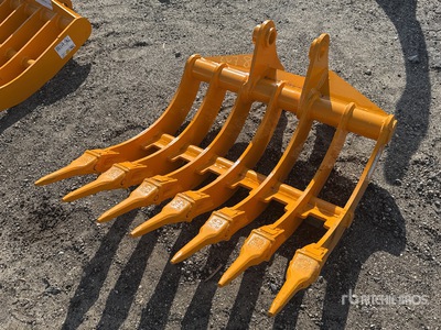 2026 GIYI 32 in Râteau de pelleteuse - Fits Cat 305 (Unused)