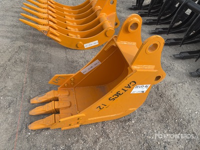 2026 GIYI GY-BK 22 in Digging エクスカベーター用バケット - Fits Cat 305 (Unused)