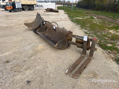 3 Digging, 1 Forks, 1 Multi Purpose Bucket Qte De Godets Qty Of Bucket - Fits Mecalac