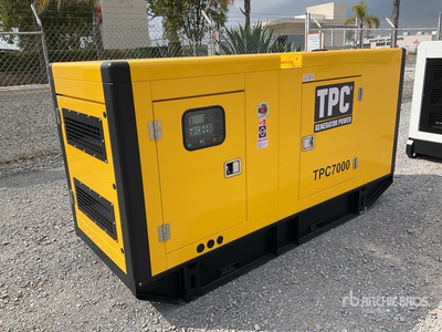 2025 TPC TPC7000 165 kVA Skid-Mounted Planta de Luz (Sin Usar) / Generator Set (Unused)