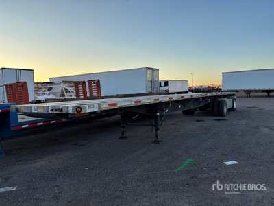 2012 Utility 48 ft T/A Spread Axle Flatbed Trailer