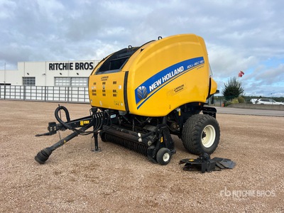 2015 New Holland Roll Belt 180 Presse A Balles Rondes 1 Essieu S/A Round Baler