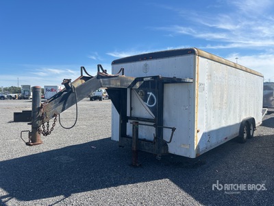 1996 Wells Cargo 22 ft T/A Gooseneck Gesloten aanhangwagen