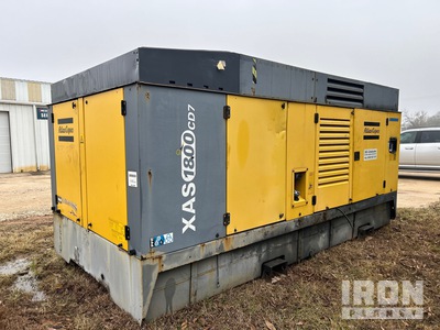 2013 Atlas Copco XAS 1800 CD7 EXPORT 1800 cfm Skid-Mounted Luftkompressor