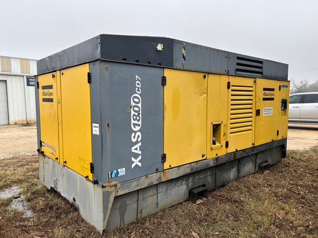 2013 Atlas Copco XAS 1800 CD7 EXPORT 1800 cfm Skid-Mounted Air Compressor