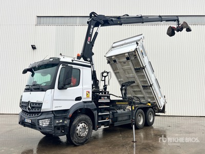 2020 Mercedes-Benz Arocs 6x4 Camion Benne Avec Grue Kipper-Lkw mit Kran