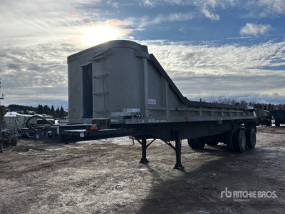 1987 King 33 ft T/A End Dump Trailer
