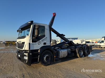 2014 Iveco Stralis ET196ZT 6x2 Roll-Off Truck