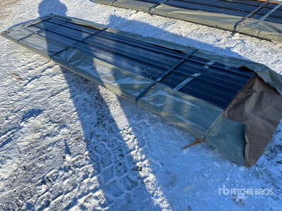 Quantity of (50) 2026 SKLP SKH50 12 ft x 3 ft Corrugated Tin Siding (Unused)