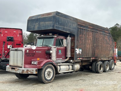Prentice 124-BC Knuckle Boom on 1994 Western Star 4900 8x4 شاحنة مع شبكة إمساك