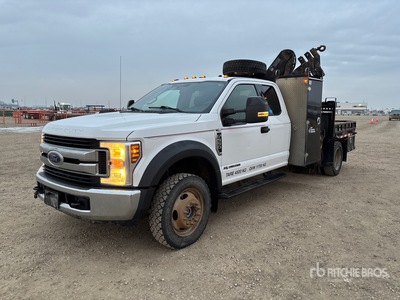 2007 Hiab 055 CLX 1580 kg Knuckle Boom on 2019 Ford F-550 XLT 4x4 Extended Cab Camión Grúa