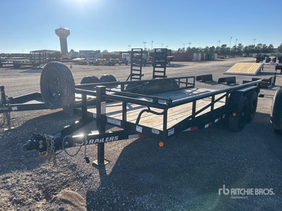 2025 PJ Trailers P8182 10 ft T/A Remorque utilitaire