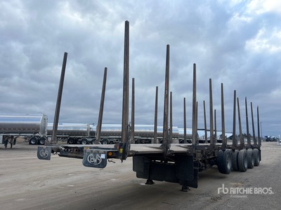 2006 BWS 48 ft Quad/A Hayrack Log Trailer