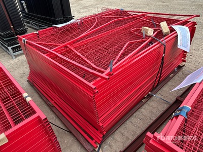 Quantity of (30) Canex 7 ft 6 in x 5 ft 10 in Powder Coated Temporary Valla