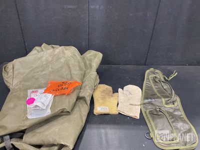 (30) Machine Gun Barrel Cases, (1) Turret Base Cover & Assorted Items